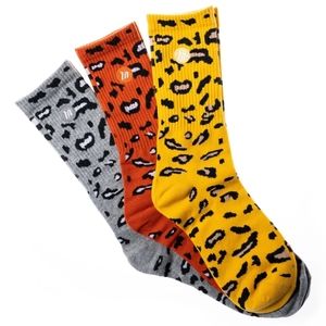 Muscle Nation Leopard Print Socks